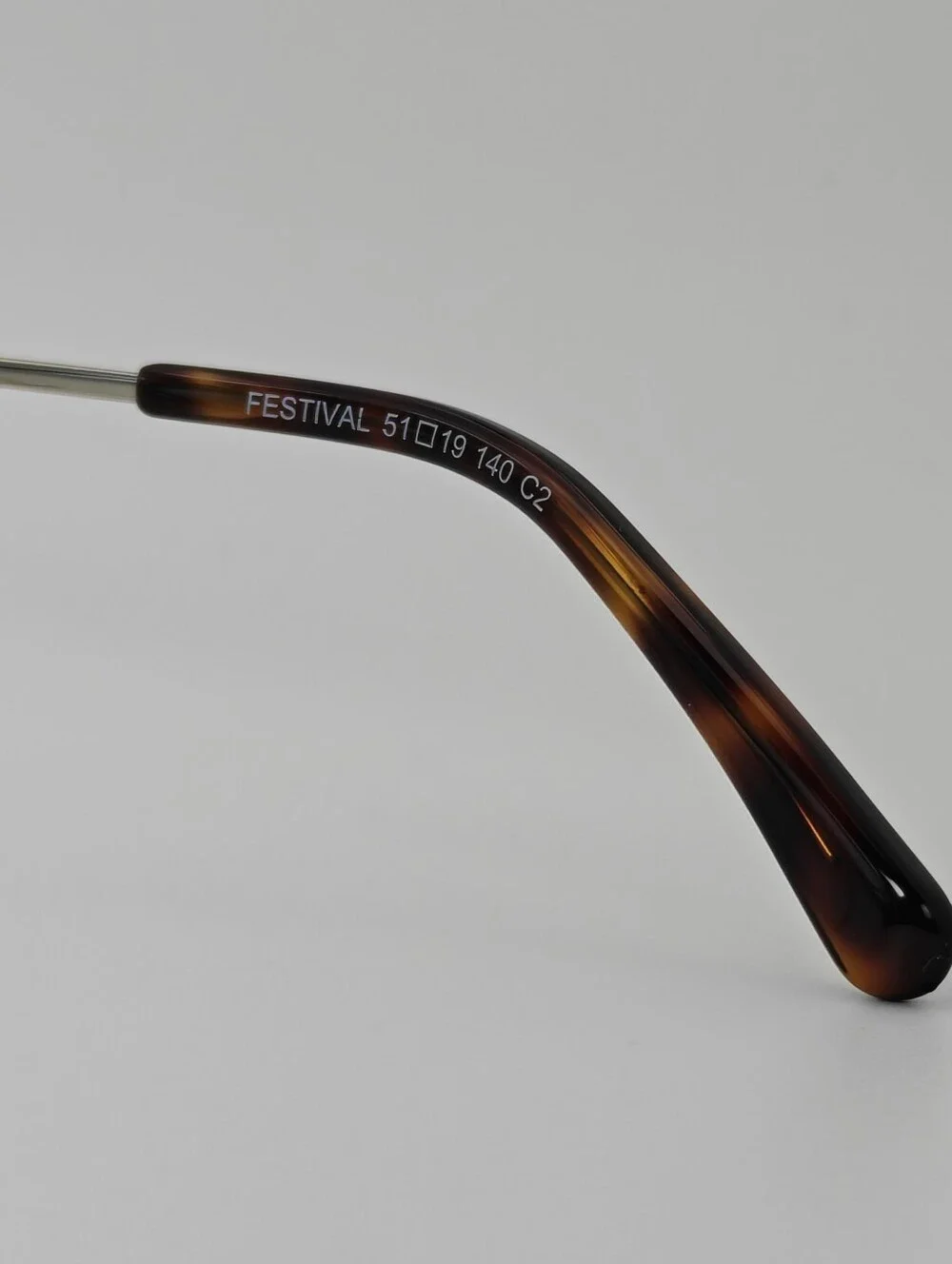 Festival. Round  Chrome Metal & Tortoiseshell Optical Glasses - Silver & Brown